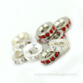 12mm and 14mm Alloy ring DIY bead with stone zinc alloy jewelry accessories